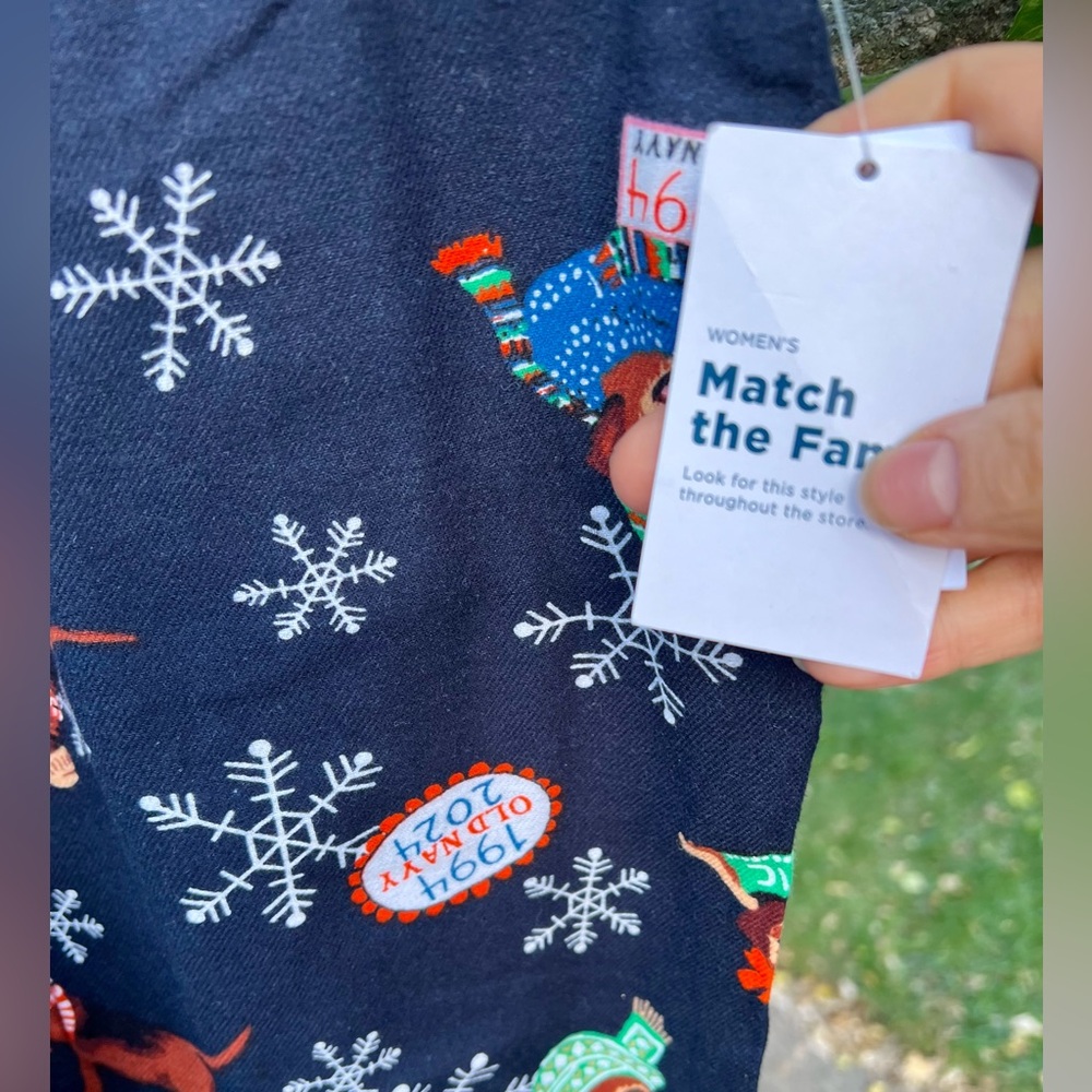 Old Navy Match 1994 Fam Flannel Mid-Rise Elastic Pant Christmas Holiday Pajama S - Picture 9 of 12